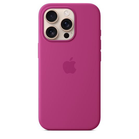 Funda de silicona con MagSafe para el iPhone 16 Pro - Fucsia