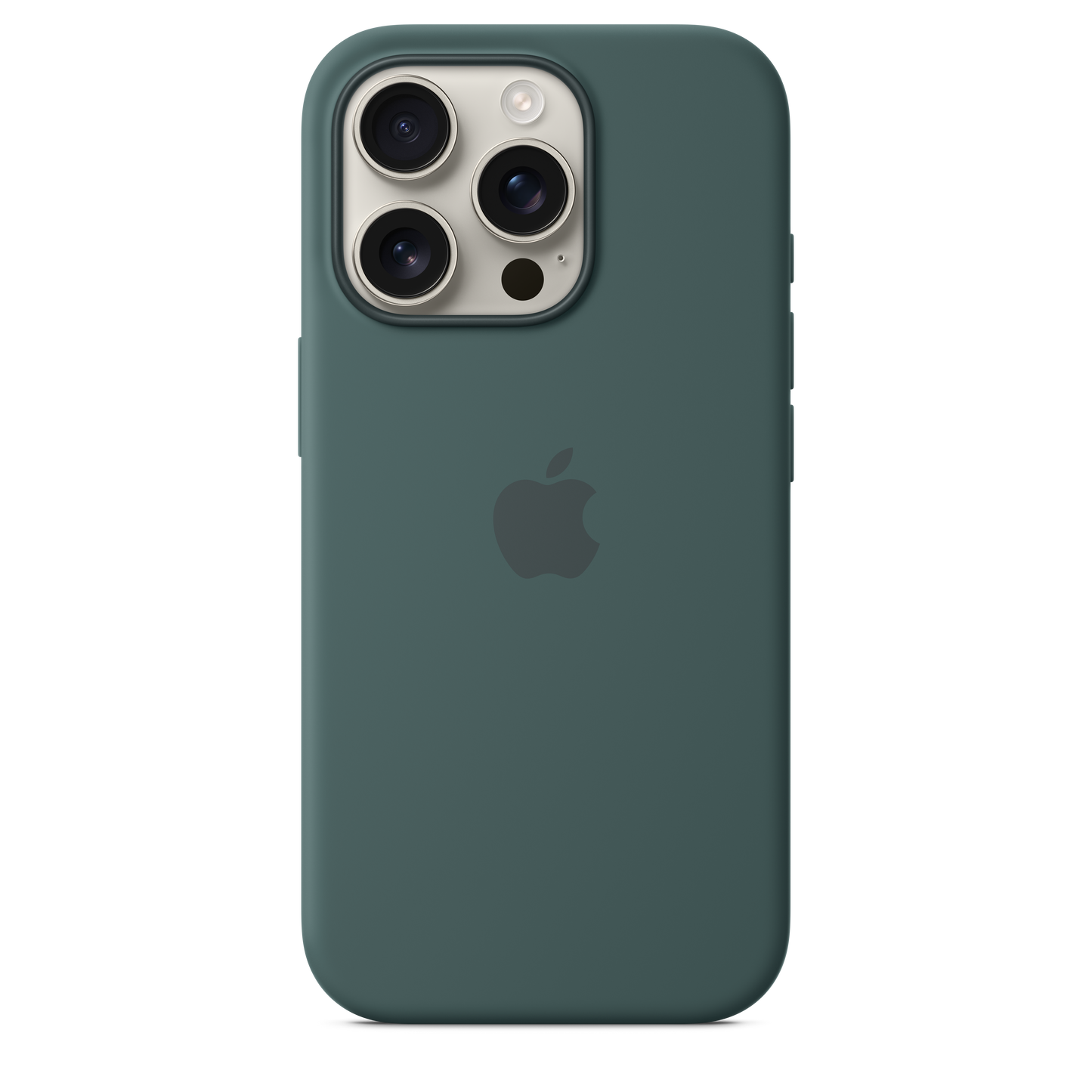 Funda de silicona con MagSafe para el iPhone 16 Pro - Verde lago