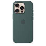 Funda de silicona con MagSafe para el iPhone 16 Pro - Verde lago