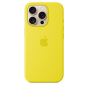 Funda de silicona con MagSafe para el iPhone 16 Pro - Amarillo carambola