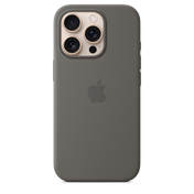 Funda de silicona con MagSafe para el iPhone 16 Pro - Gris piedra