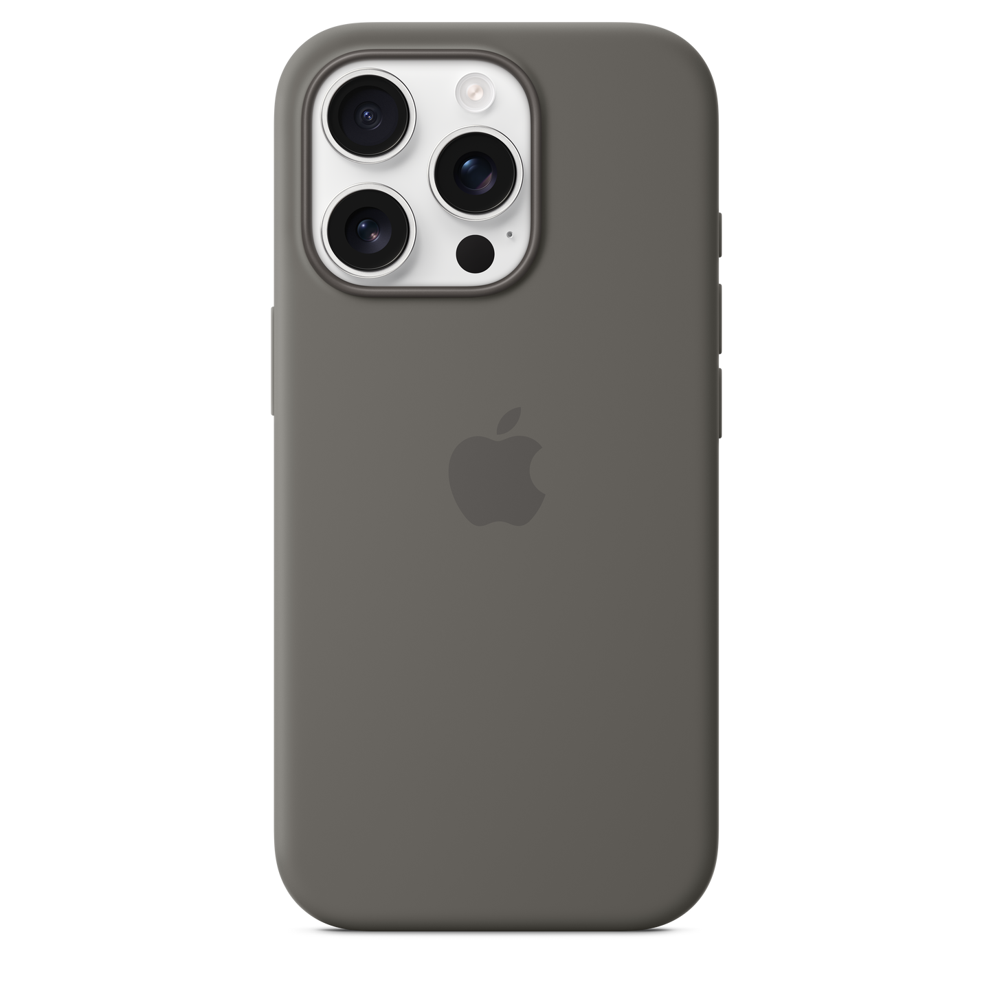 Funda de silicona con MagSafe para el iPhone 16 Pro - Gris piedra