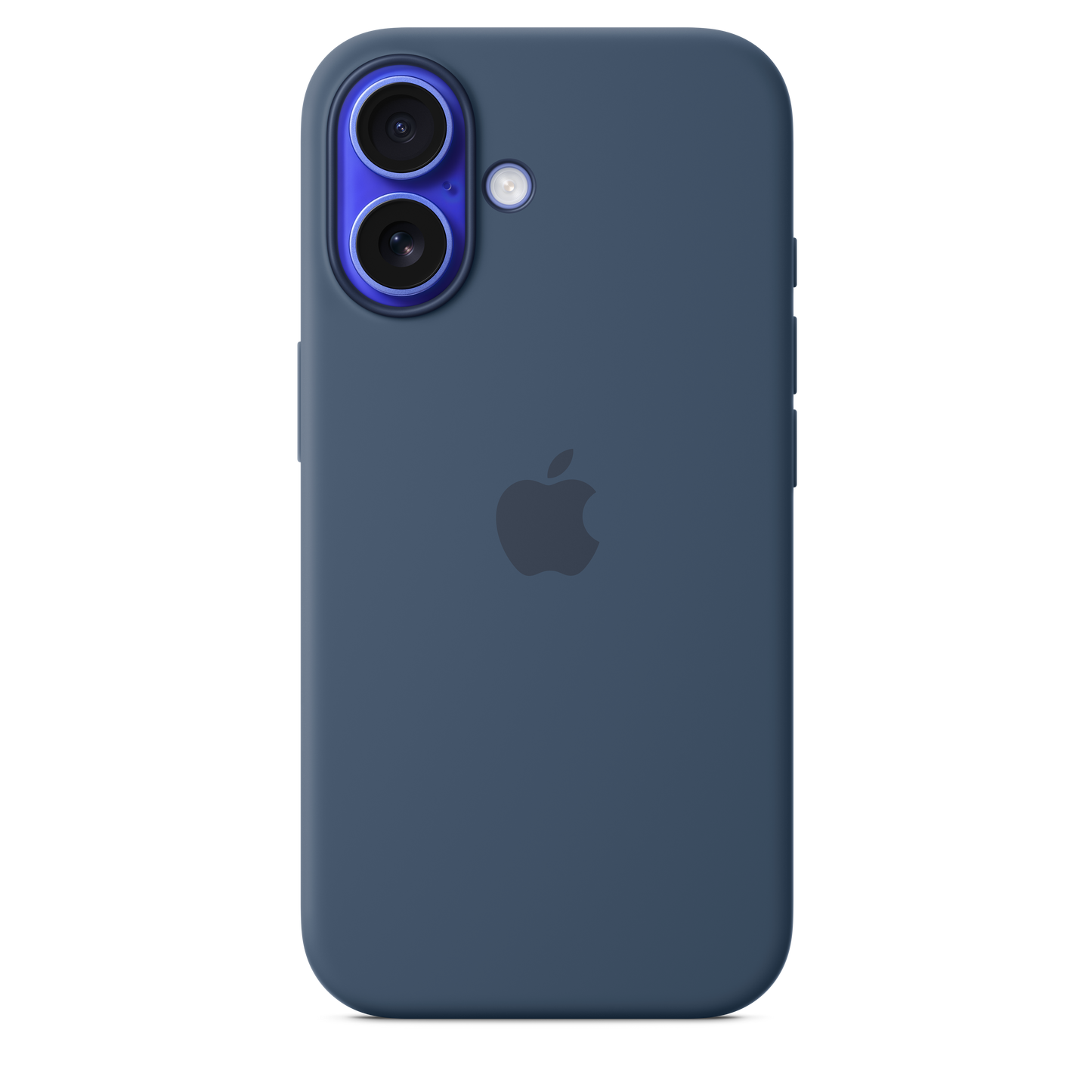 Funda de silicona con MagSafe para el iPhone 16 - Azul denim