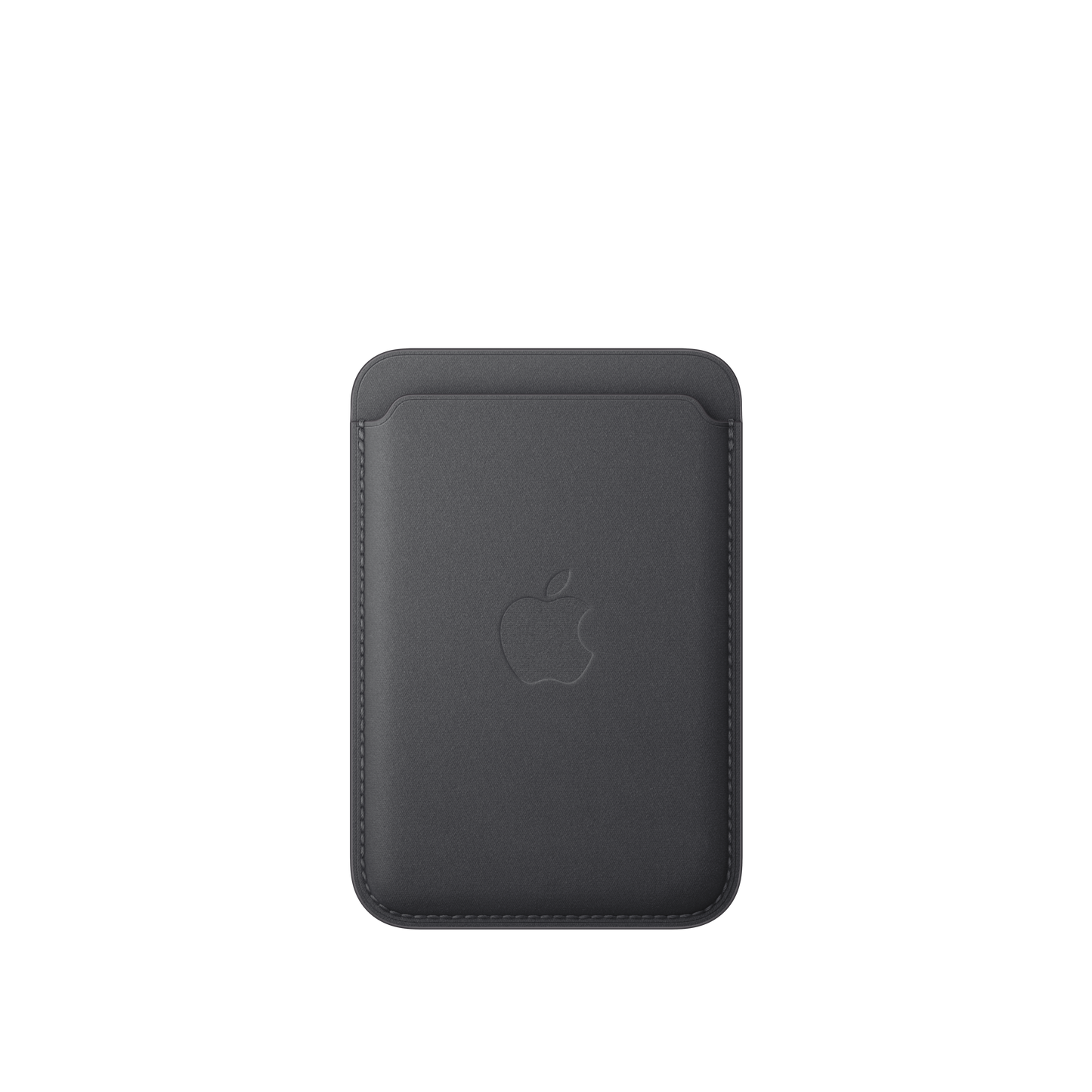 Cartera de trenzado fino con MagSafe para el iPhone - Negro