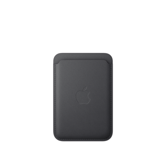 Cartera de trenzado fino con MagSafe para el iPhone - Negro