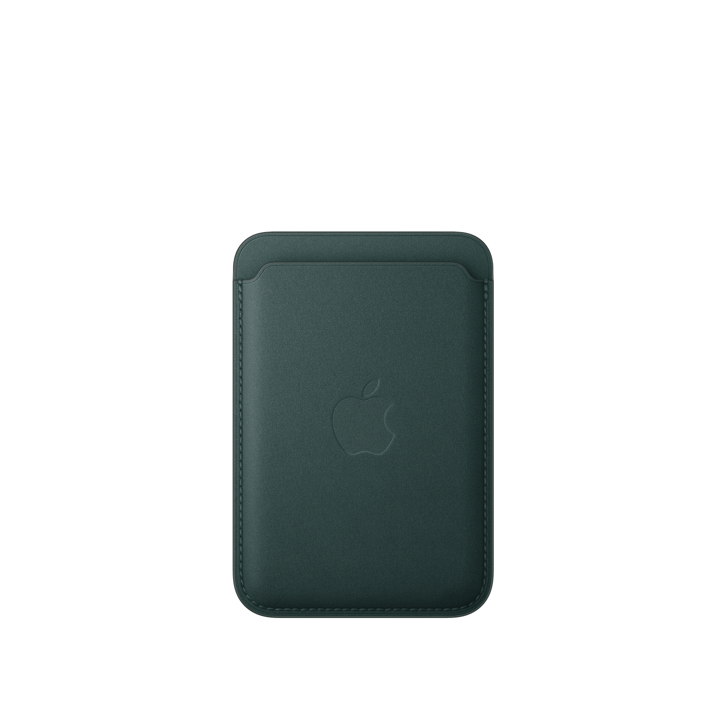 Cartera de trenzado fino con MagSafe para el iPhone - Verde oscuro