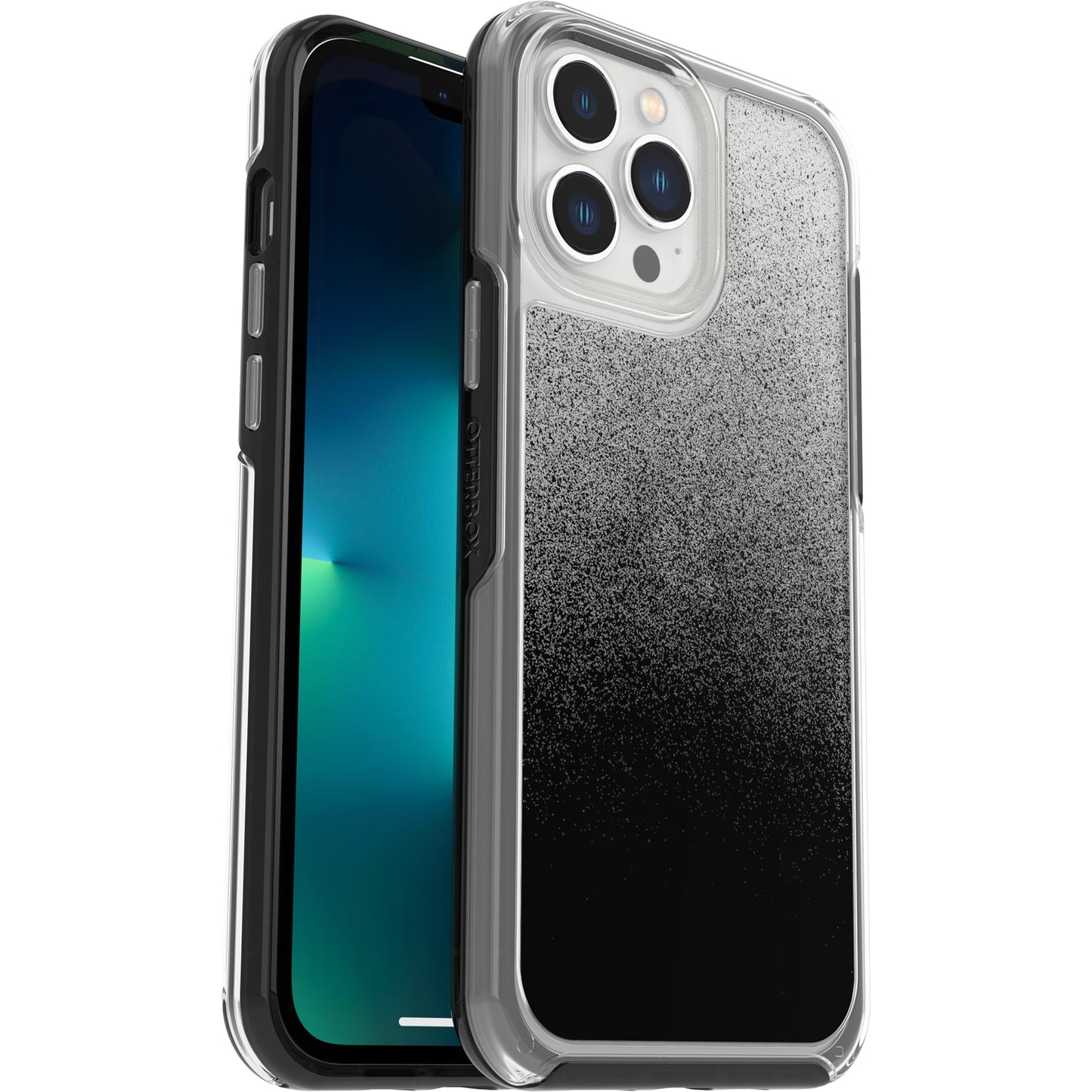 Funda para iPhone 13/12 Pro Max Symmetry de OtterBox Purpurina en negro - Rossellimac