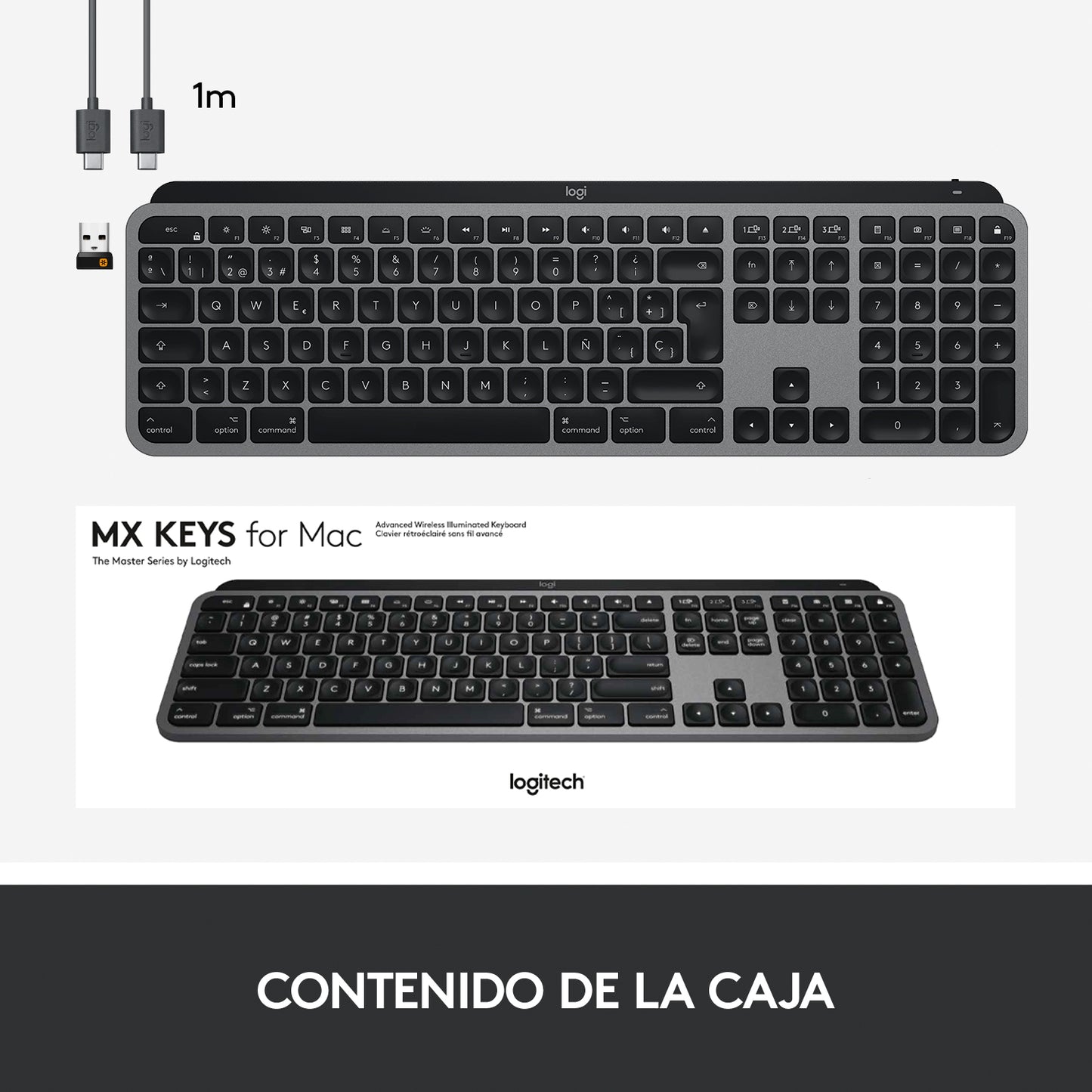 Teclado Bluetooth MX Keys de Logitech - Rossellimac