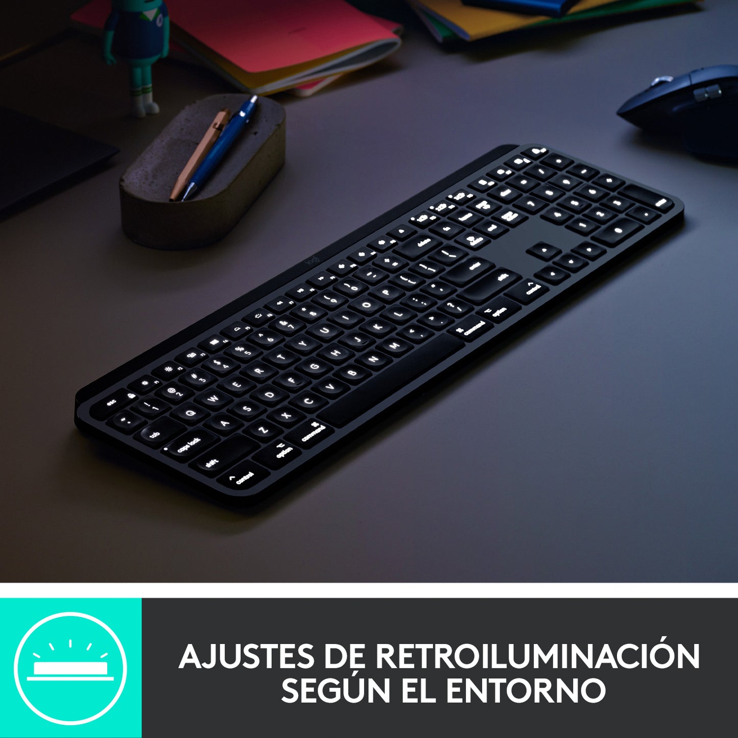 Teclado Bluetooth MX Keys de Logitech - Rossellimac