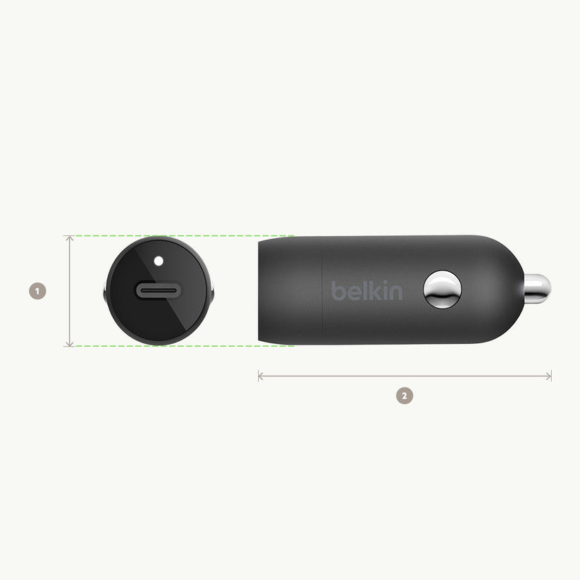 Cargador para coche USB-C de 20W de Belkin - Rossellimac