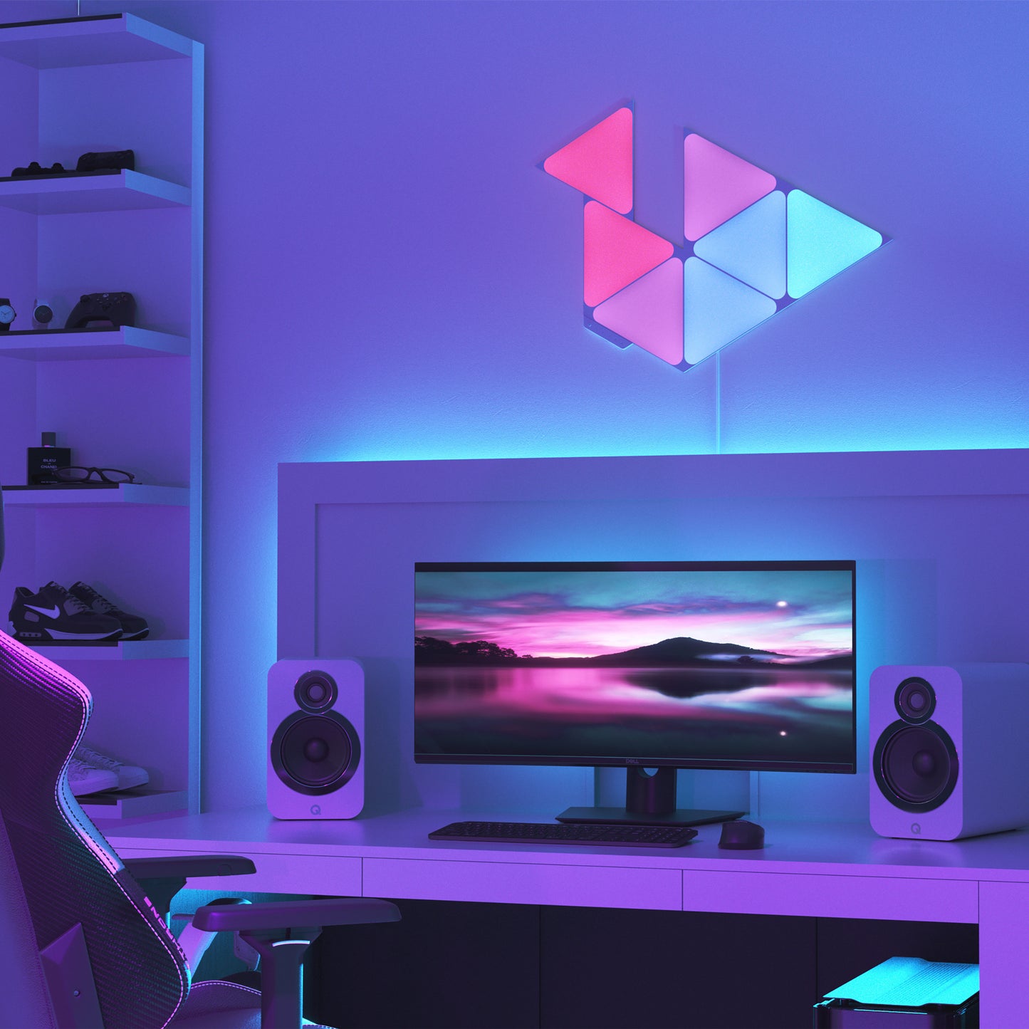 Formas Nanoleaf - Sistema inteligente de triángulos de Nanoleaf - Rossellimac