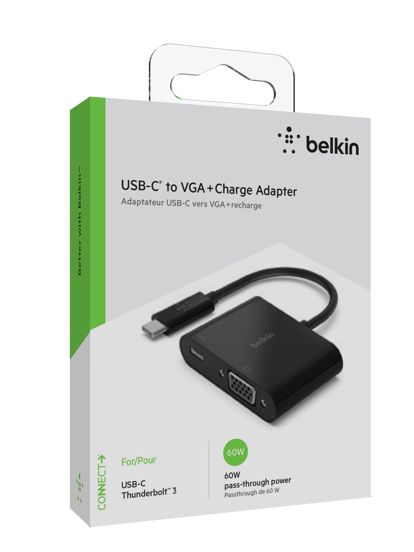 Adaptador USB-C a VGA + carga hasta 60W de Belkin - Rossellimac