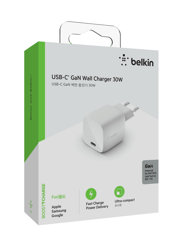 Adaptador 30W USB-C con carga rápida de Belkin - Rossellimac