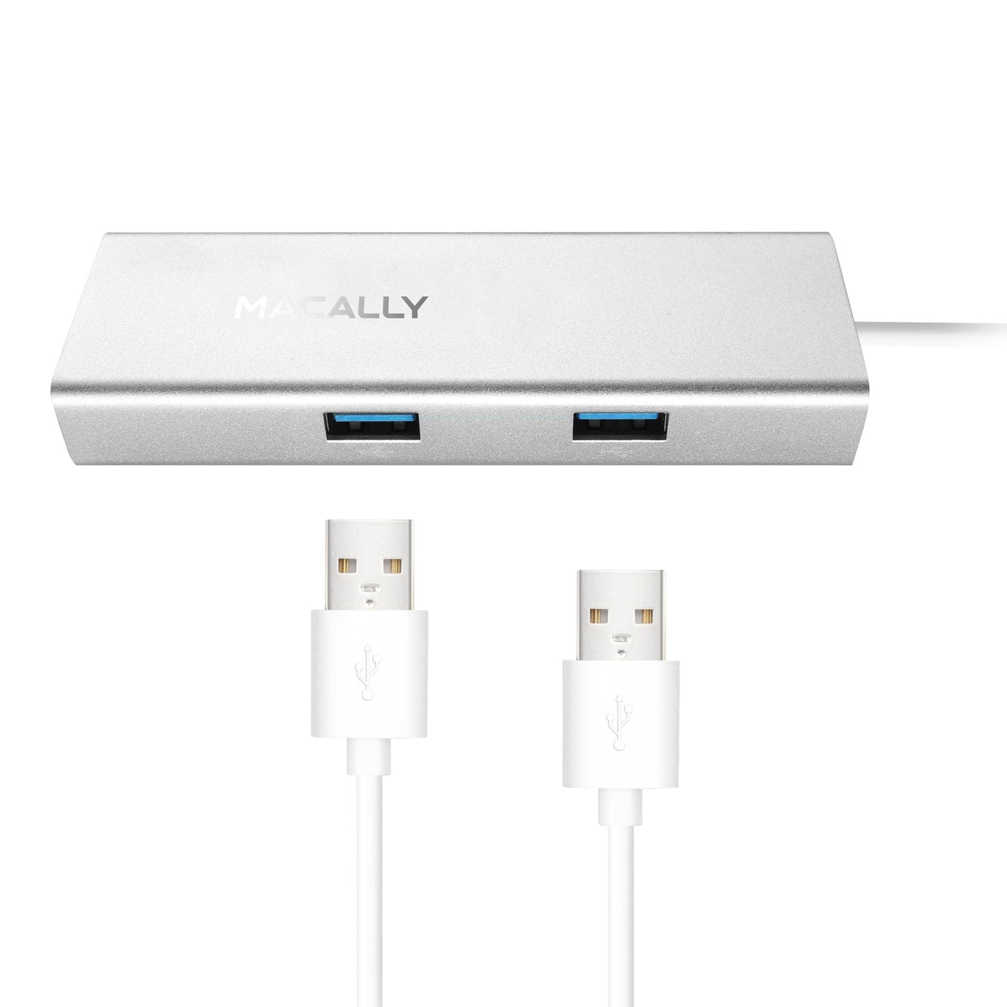 Adaptador USB-C a HDMI 4K, USB-C, Ethernet, y tres puertos USB-A de Macally - Rossellimac