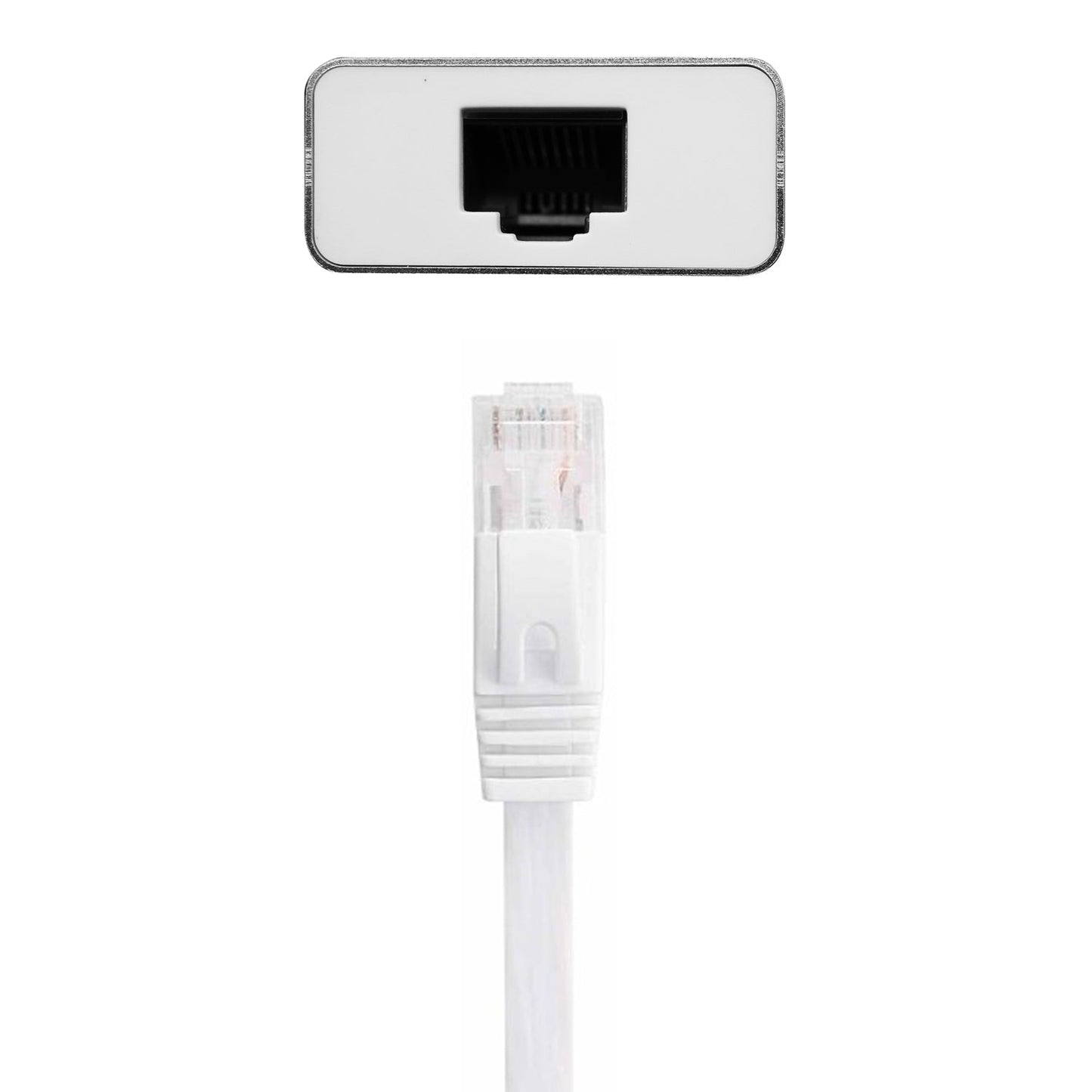 Adaptador USB-C a HDMI 4K, USB-C, Ethernet, y tres puertos USB-A de Macally - Rossellimac