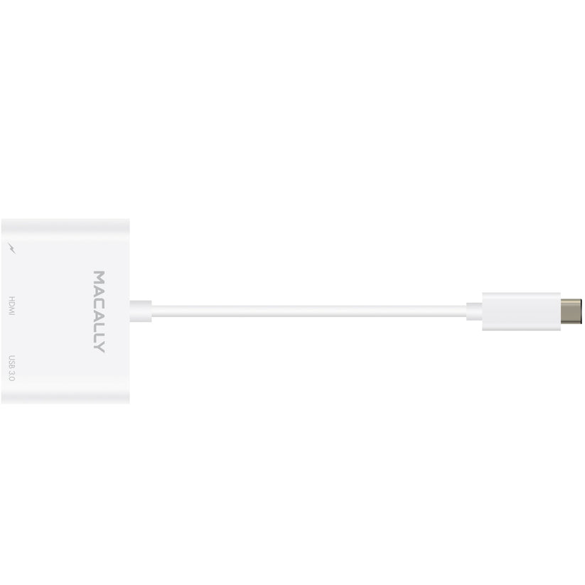 Adaptador USB-C a HDMI/USB3.0 Superspeed 5GB/USB-C. Compatible 4K de Macally - Rossellimac