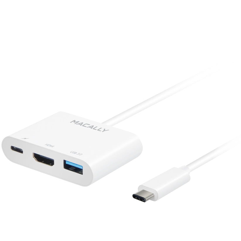 Adaptador USB-C a HDMI/USB3.0 Superspeed 5GB/USB-C. Compatible 4K de Macally - Rossellimac